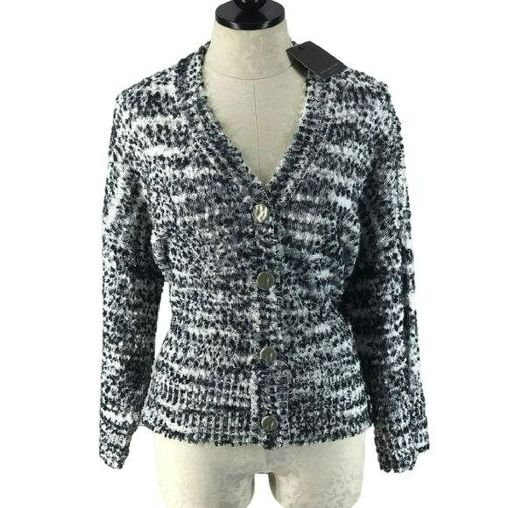 Marc New York Neutral Colored Button Up Sweater Size Medium
